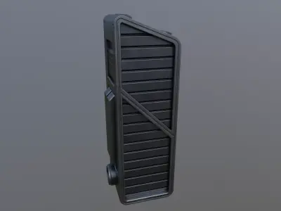Sci-Fi Computer console  Low-poly 3D model