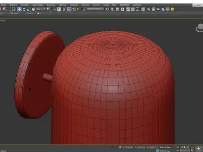 Donna Sconce Low-poly 3D model