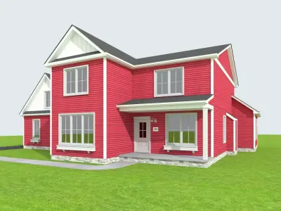 Cape Cod House 20 3D model