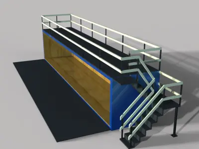 Concept Container Cafe 3D model