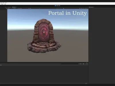 Portal Teleport to Hell Horrible Infernofor Unreal and Unity  Low-poly 3D model