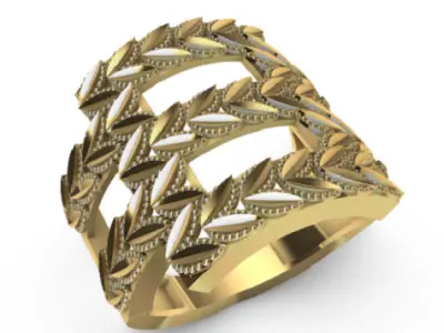Modern Ajda rings 3D Print Models 70-79 3D print model 3D print model