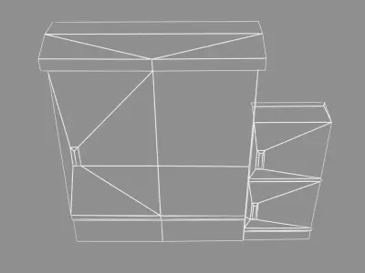 Utility Box Low-poly 3D model