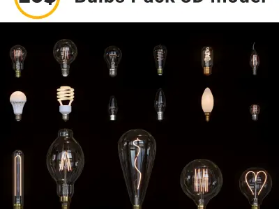 IKEA LEDARE LED Light Bulbs 3D model
