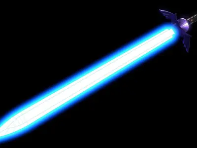 Lightsaber Master Sword  Low-poly 3D model