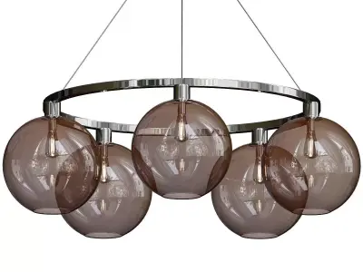Solitaire Modern Chandelier by Niche 3D model