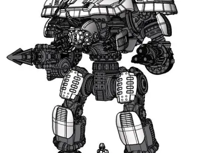 Project Dominator Hellbringer-S Close Assault Variant 3D print model