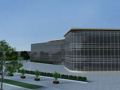 Industrial Park 3D model from CGTrader