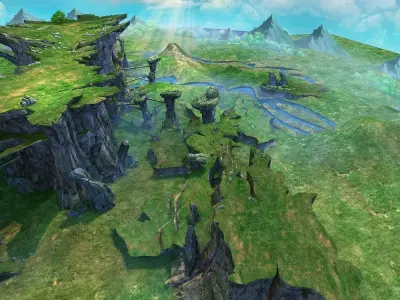 Mountain  Scene 3D model