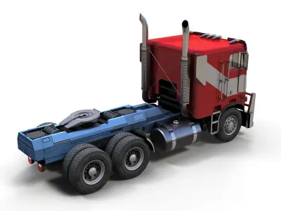 Optimus Prime Freightliner Low-poly 3D model