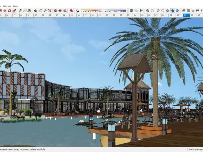 Sketchup Shopping Center E2 3D model