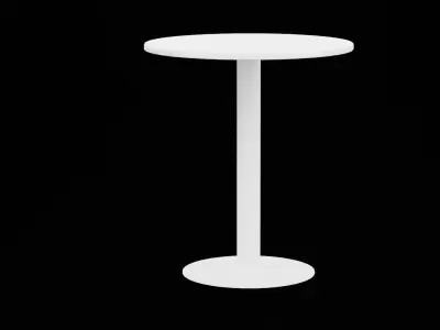Round Table Furniture Low-poly 3D model