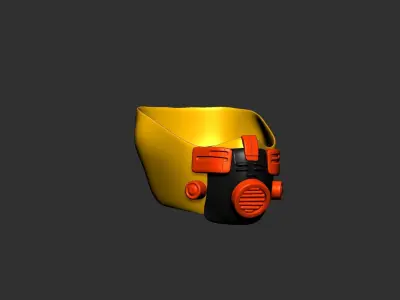 helmet high poly sculpt 3d printable  3D model 91