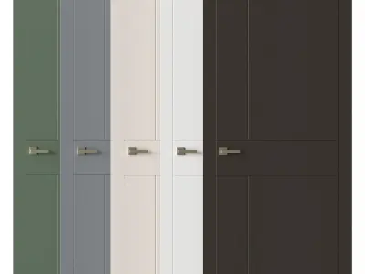  Interior doors LINEA Low-poly 3D model purchase
