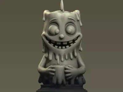 Meltwick the Grin Candle 3D print model