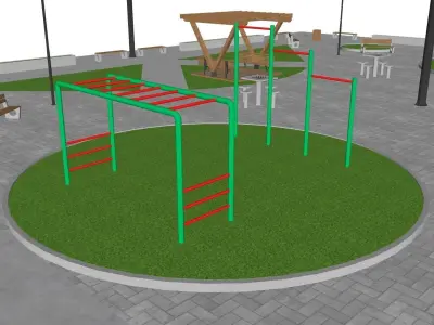 Public Square 01 3D model