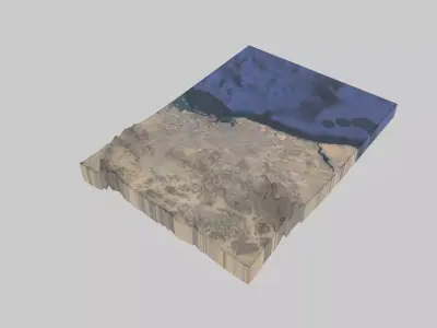 Jeddah City Low-poly 3D model