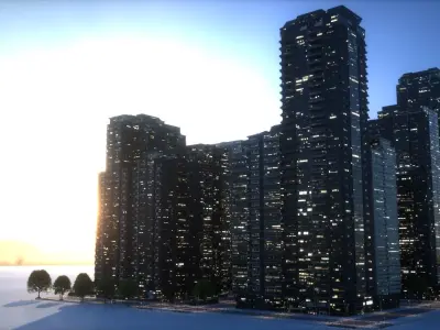 City Block Type B38 3D model