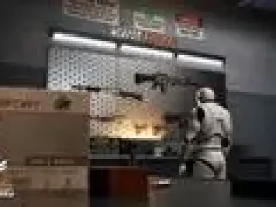 Modular Shooting Range Low-poly 3D model