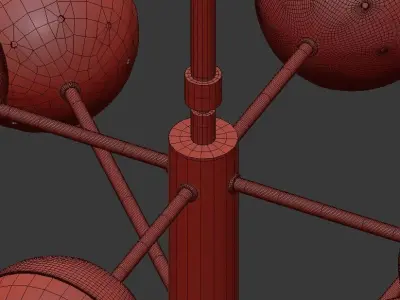 Italian Globe Cedar Moss Light 20 3D model