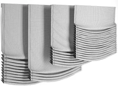 Roman blinds 21 3D model