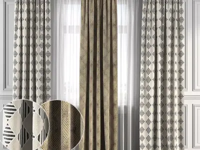 Curtain Set 111 3D model