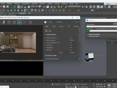 Interior scene Bedroom  3D model