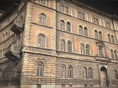 Kodaly Korond 3  facade - homlokzat 3D model