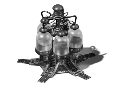 Machinery - Spacecraft - Functional Objects 06 3D model