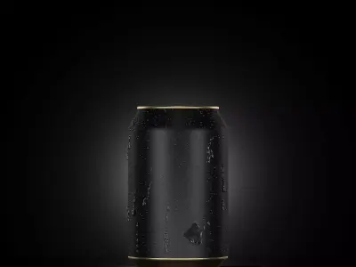 Beverage Can With Water Droplets 330ml 3D model