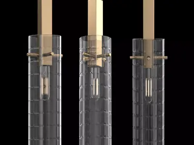 Preciosa Geometric Pendant Light 3D model