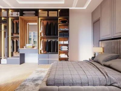 New Classic Bedroom 3D model