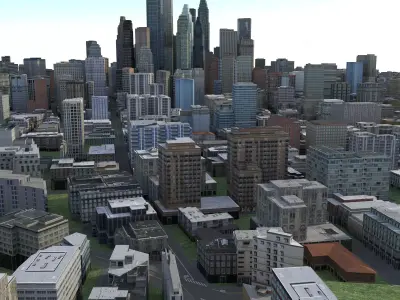 City 81 Low-poly 3D model