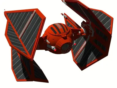 Royal Guard TIE Interceptor 3D model
