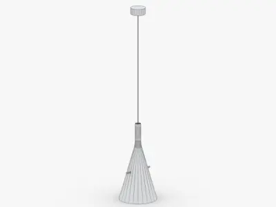 1495 - Hanging Lamp Low-poly 3D model