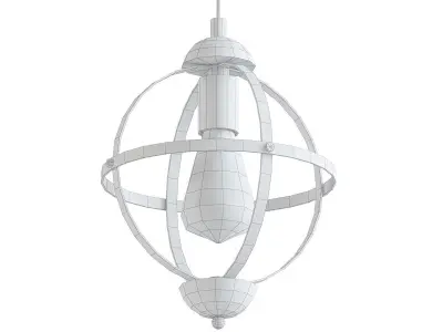 Black Globe Pendant 3D model