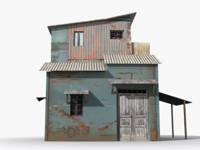 Slum x12 Low-poly 3D model purchase
