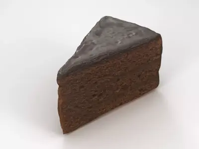 Chocolate Cake 015 3D model