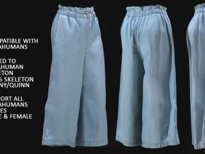 Jeans 186 - All MH Bodies - UE5 Skeletons - Rigged Low-poly 3D model