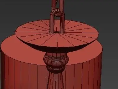 Granelle 6 Chandelier 3D model