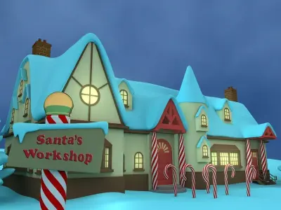 Santas Workshop 3D model
