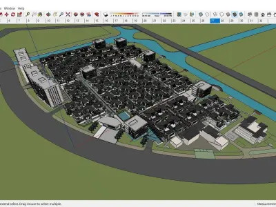 Sketchup Residential Complex B10 3D model