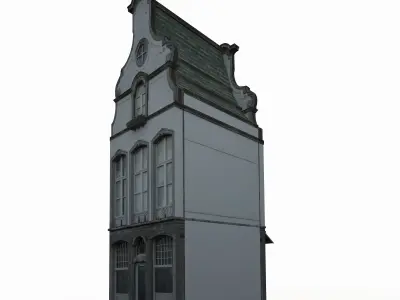 Apartment House 182 Low Poly Low-poly 3D model