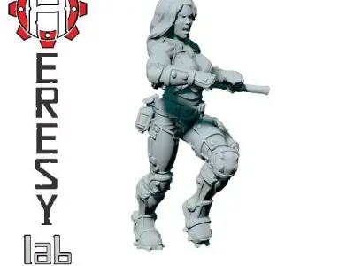 Heresylab - Sauberung female K9 leader 3D print model