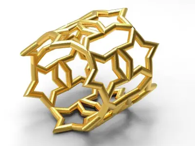 Star Ring 3D print model