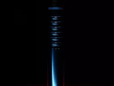 Saber Sword Low-poly 3D model