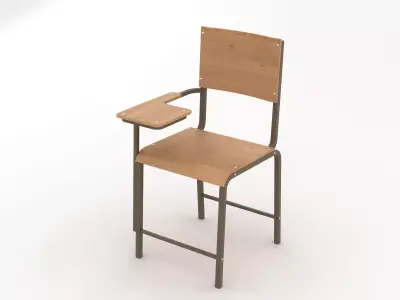 Classroom Chair 3D model