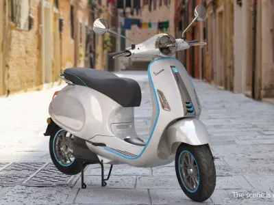 Vespa Elettrica 2019 Rigged Scooter 