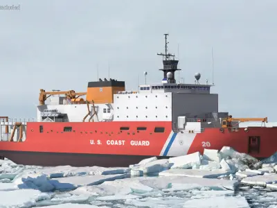  USCGC Healy Arctic Research Icebreaker Ship Simplified 