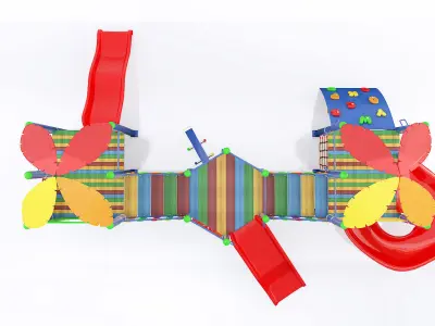 kids child playground 3d model 4 3D model